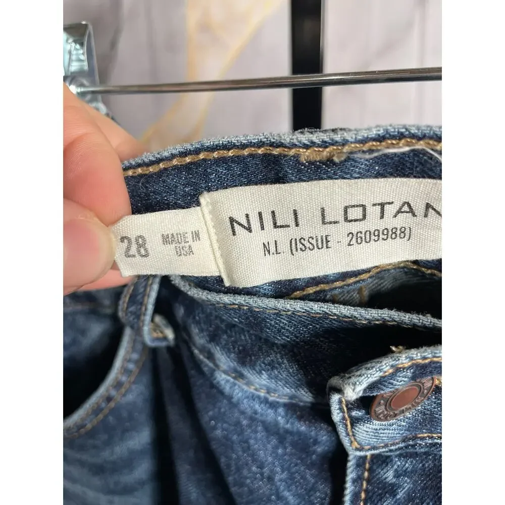 Nili Lotan Mitchell Jeans Non Stretch Size 28